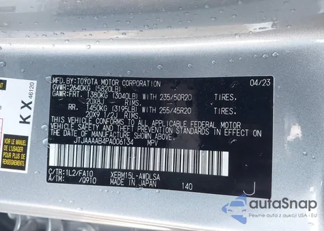 2023 Lexus Rz 450E Luxury z USA, uszkodzony, nr VIN JTJAAAAB4PA006134